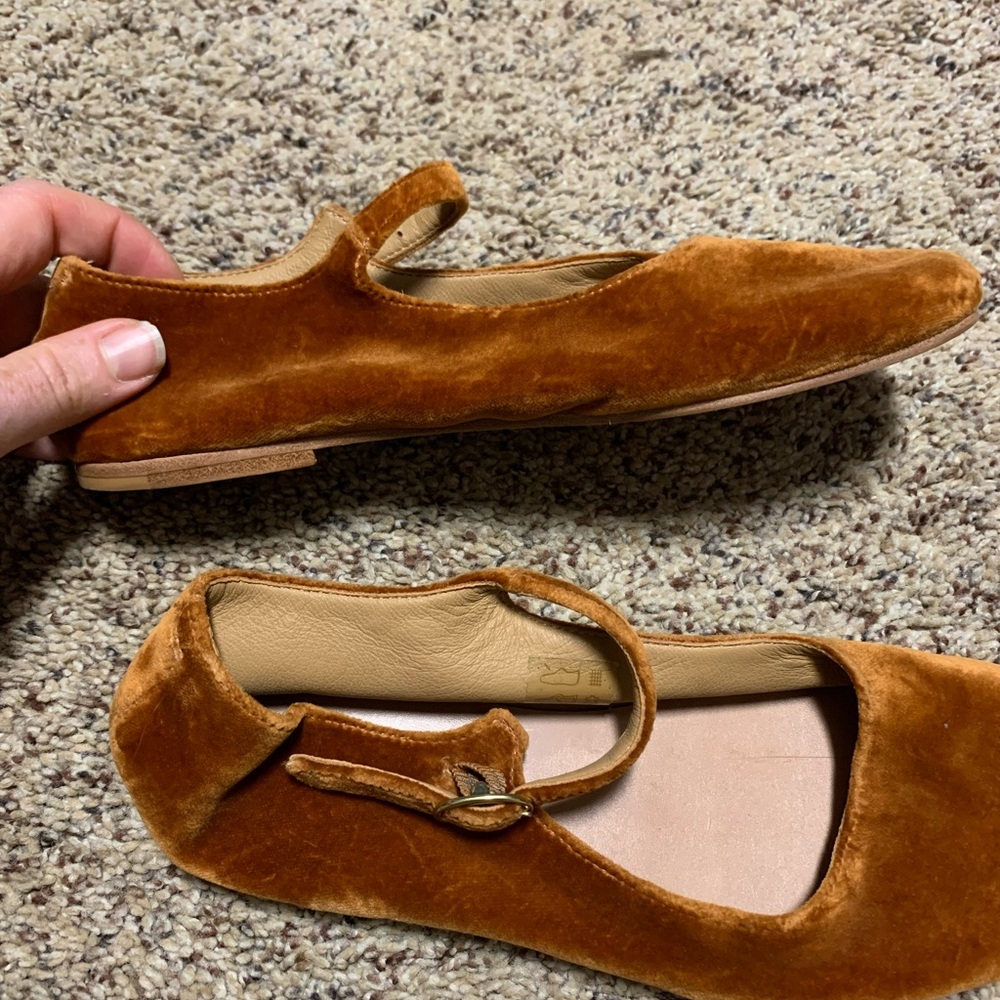 Doen brown velvet Mary janes 36 - Picture 6 of 9